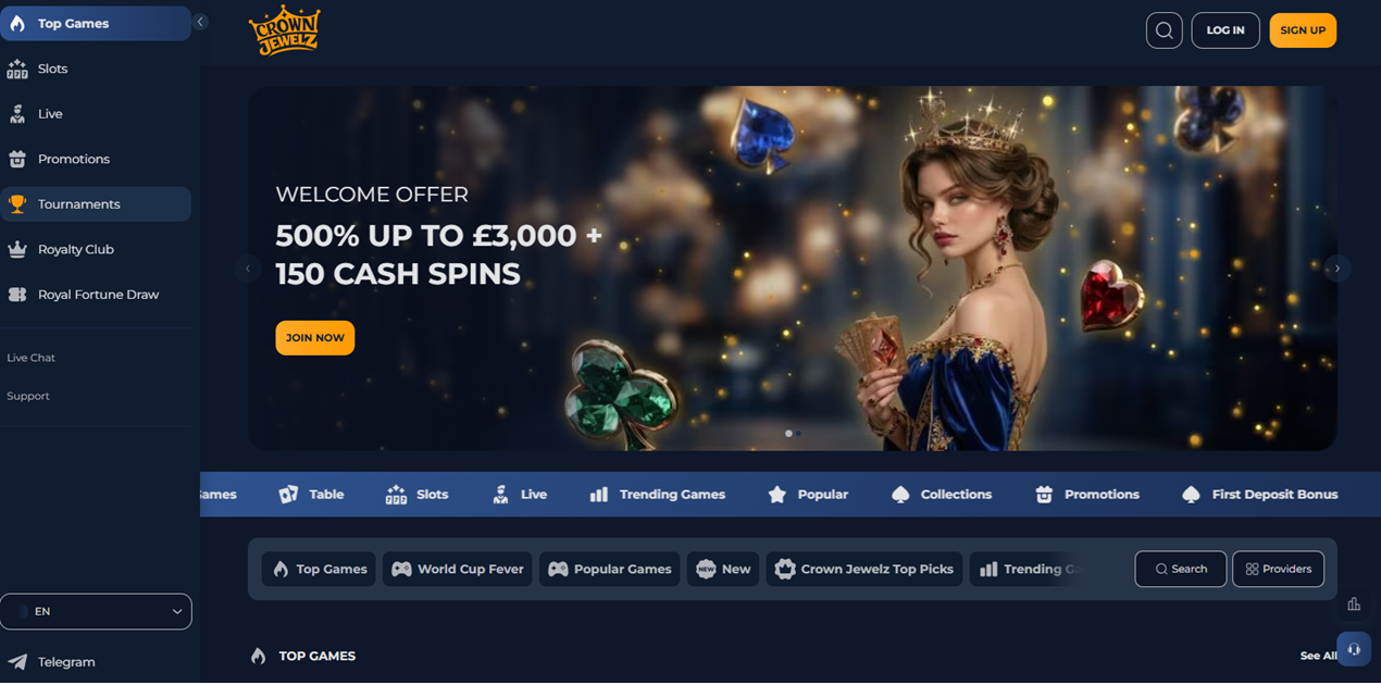 CrownJewelz casino review